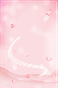 粉色小清新花瓣美容化妆品背景