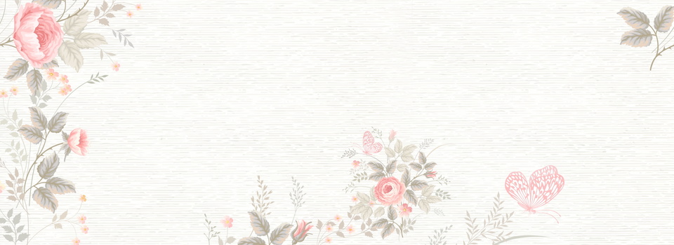 淡色小清新文艺水彩手绘花朵背景