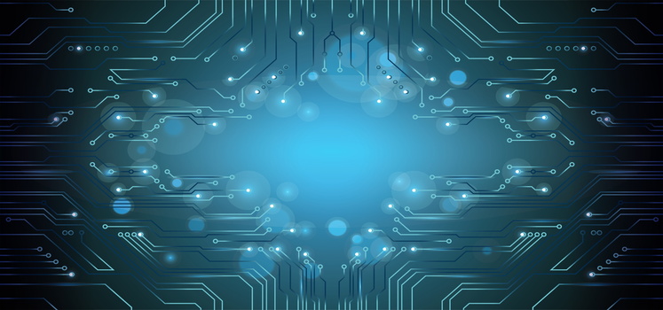 淘宝科技纹理蓝色电子科技海报背景