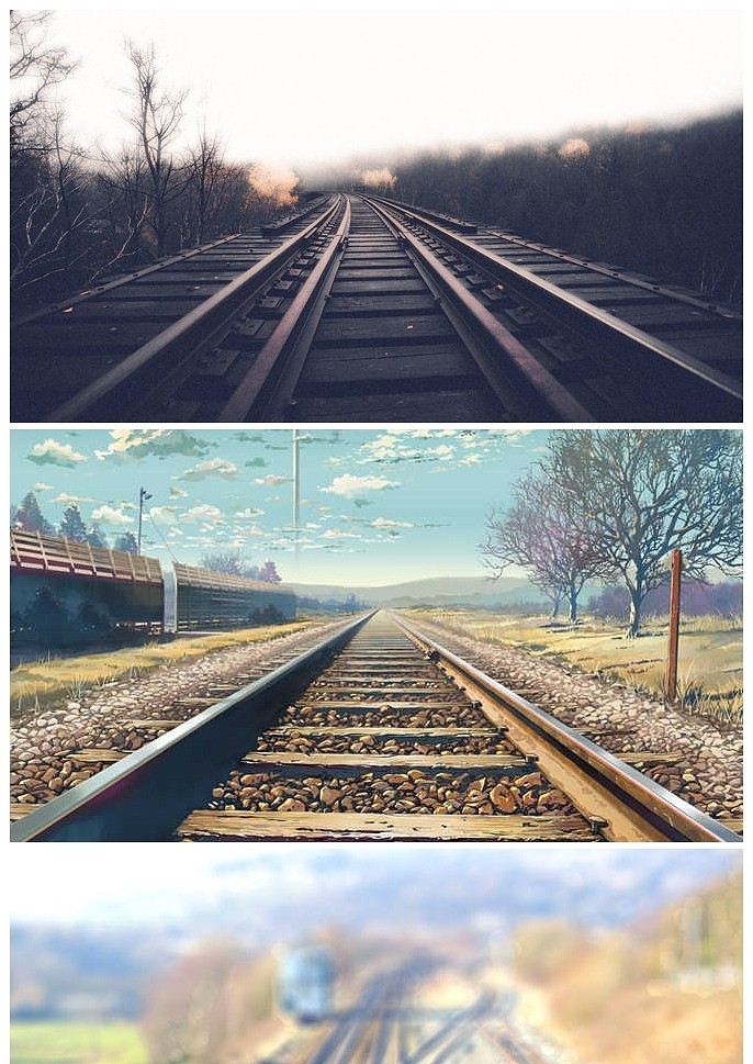 ppt背景 风景 唯美铁道铁路ppt背景图片  软件:图片浏览器