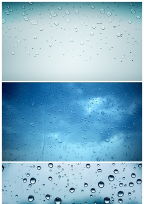 水滴雨霧幻燈片背景圖片