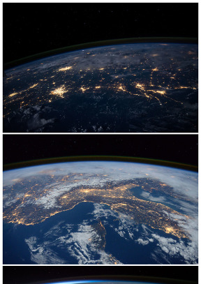 太空視覺璀璨燈光地球夜景高清圖片（3張）