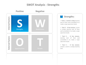 SWOT详细文字说明PPT模板