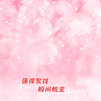 粉红色花瓣平铺背景图