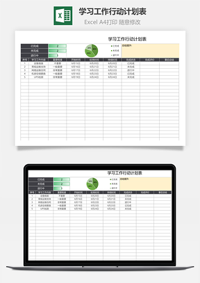 學(xué)習(xí)工作行動(dòng)計(jì)劃表