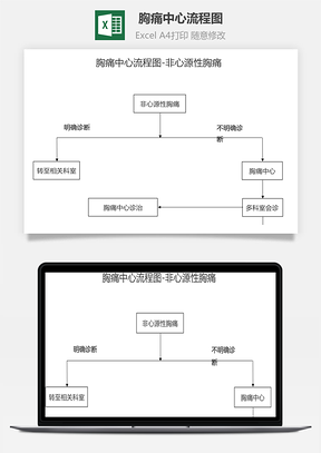 胸痛中心流程圖-非心源性胸痛