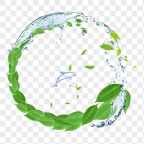 水环绿叶元素