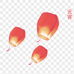中式灯笼漂浮元素