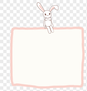 兔子广告牌边框