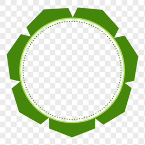 绿色圆圈边框