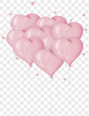 情人节七夕粉色气球唯美浪漫