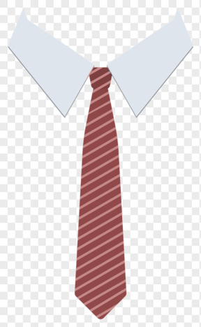 红色领带手绘免扣元素