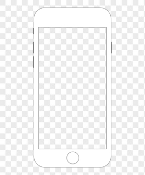 iPhone手机苹果手机简单手绘线条边框