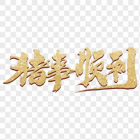 豬事順利創(chuàng)意新年詞匯設(shè)計(jì)