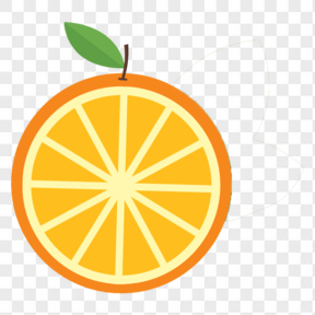 矢量橙子水果素材