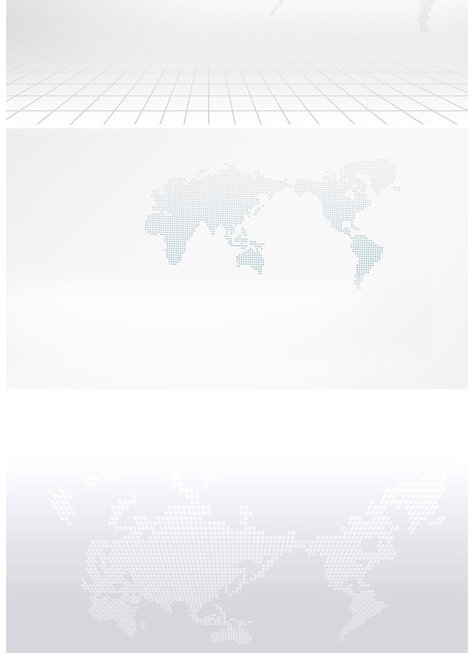 大气灰色世界地图ppt背景图片