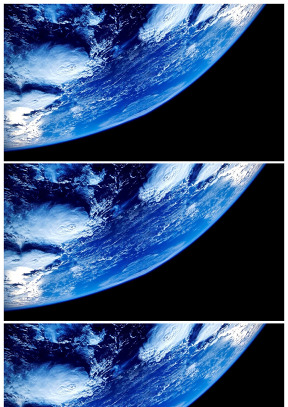 超高清蓝色地球ppt图片