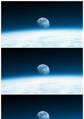 浩瀚宇宙唯美月球特写高清背景图片