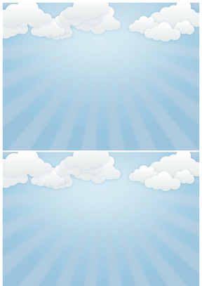 蓝天云朵矢量背景图片