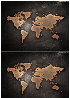 金属质感世界地图背景图片