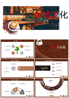 西餐厅咖啡产品介绍下午茶咖啡厅模板