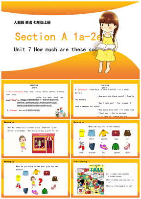 人教英语七年级上册课件Unit7SectionA1a2e